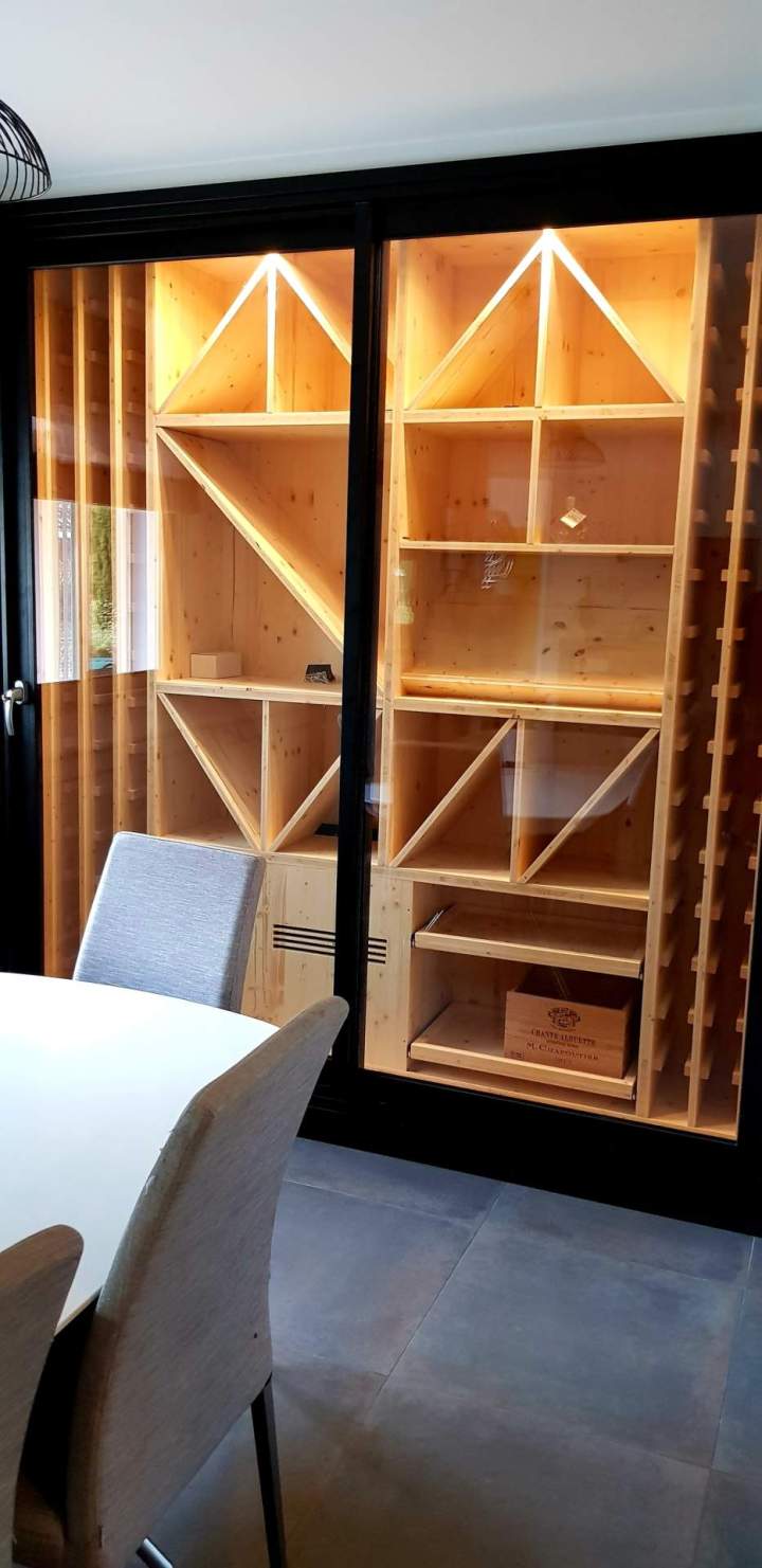 Pose de cave à vin sur mesure Lyon
