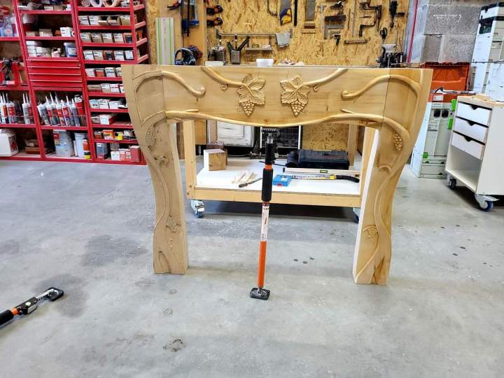 Fabrication de façade de cheminée en bois Lyon
